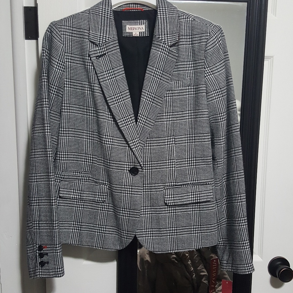 Houndstooth Blazer Size 12